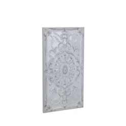 Metal Scroll Wall Decor With Embossed Details White - Olivia & May -Home Decor Store GUEST 8c7b61c7 0e3b 4064 ad2c 109c77505fd1