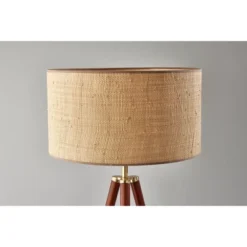 Jackson Floor Lamp Walnut Wood - Adesso