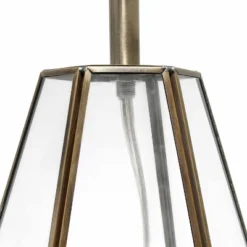 Transparent Triagonal Table Lamp Brass - Lalia Home -Home Decor Store GUEST 8d78445d 44b0 4a86 b74f d5a6740ab628
