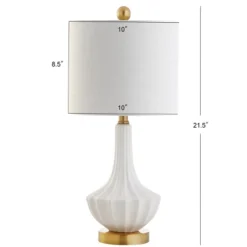 21.5" Ceramic Parker Mini Table Lamp (Includes LED Light Bulb) White - JONATHAN Y 7 21.5" Ceramic Parker Mini Table Lamp (Includes LED Light Bulb) White - JONATHAN Y -Home Decor Store GUEST 8e028315 441c 4f81 9b8c adef666be519