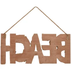 Wood Sign Handmade Driftwood Inspired Beach Wall Decor With Blue Accent And Hanging Rope Brown - Olivia & May 8 Wood Sign Handmade Driftwood Inspired Beach Wall Decor With Blue Accent And Hanging Rope Brown - Olivia & May -Home Decor Store GUEST 8ff91e83 70f5 4509 bc27 35ddf783d666