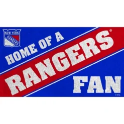 Evergreen New York Rangers Team Turf Mat- 28 X 16 Inches Indoor Outdoor Doormat -Home Decor Store GUEST 924a8ec7 c09f 4e9b ad43 0751200e5a0f