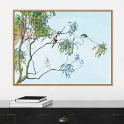 30" X 22" Eucalyptus Tree By Urban Road Framed Canvas Wall Art Light Brown - Amanti Art -Home Decor Store GUEST 9277c491 e9ee 4587 838f 7affd1189790