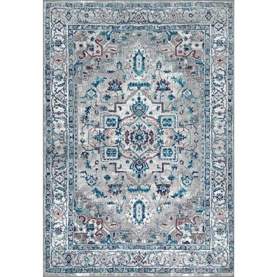 Modern Persian Vintage Medallion Runner Rug - JONATHAN Y 3 Modern Persian Vintage Medallion Runner Rug - JONATHAN Y