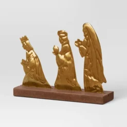 3pc Metal Christmas Nativity Scene Figurine Set - Wondershop™ Gold -Home Decor Store GUEST 93fcd2f3 984d 4877 893e 02fc8f94efa5