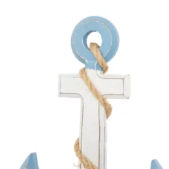 Wooden Anchor Wall Decor With Twisted Rope White - Olivia & May 13 Wooden Anchor Wall Decor With Twisted Rope White - Olivia & May -Home Decor Store GUEST 9476da95 c13a 4eb2 9820 af6dfda7dd23
