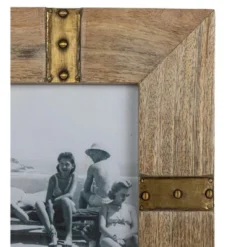 5X7 Inch Brass Metal Strap Picture Frame With Wood, MDF & Glass By Foreside Home & Garden 11 5X7 Inch Brass Metal Strap Picture Frame With Wood, MDF & Glass By Foreside Home & Garden -Home Decor Store GUEST 948b68e1 52c5 43dd 83ad 32a0e5d8a550