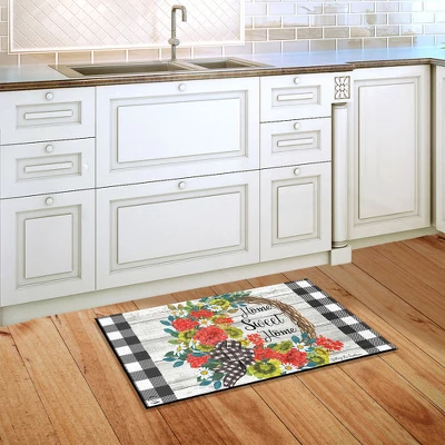 Geranium Wreath Summer Doormat Indoor Outdoor 30" X 18" Briarwood Lane 5 Geranium Wreath Summer Doormat Indoor Outdoor 30" X 18" Briarwood Lane - Image 3