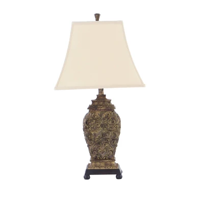 Rustic Table Lamp Set Of 2 Black - Olivia & May 11 Rustic Table Lamp Set Of 2 Black - Olivia & May - Image 9