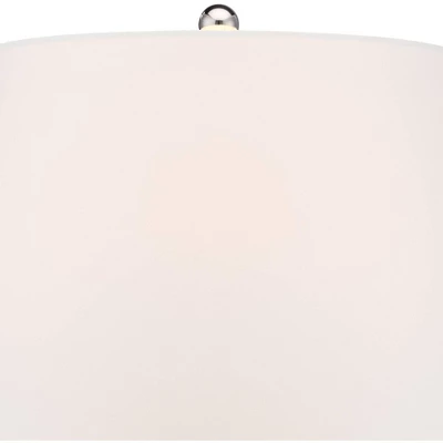 360 Lighting Coastal Table Lamps 26" High Set Of 2 Clear Glass Fillable Steel White Tapered Shade For Living Room Family Bedroom Bedside 3 360 Lighting Coastal Table Lamps 26" High Set Of 2 Clear Glass Fillable Steel White Tapered Shade For Living Room Family Bedroom Bedside