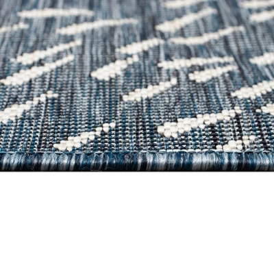 Liora Manne Carmel Indoor/Outdoor Rug Navy 9 Liora Manne Carmel Indoor/Outdoor Rug Navy - Image 7