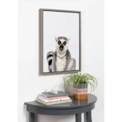 18" X 24" Sylvie Sitting Lemur Tongue Out Framed Canvas Wall Art By Amy Peterson Gray - DesignOvation 11 18" X 24" Sylvie Sitting Lemur Tongue Out Framed Canvas Wall Art By Amy Peterson Gray - DesignOvation -Home Decor Store GUEST 96431340 7b04 4a5c b3d7 55a98b3e3586