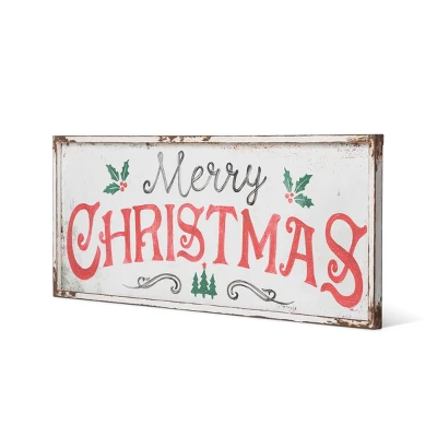 Park Hill Collection Merry Christmas Iron Plaque 5 Park Hill Collection Merry Christmas Iron Plaque - Image 3