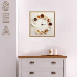 16" X 16" It's Always Coffee Time By Dina Belenko Framed Canvas Wall Art - Amanti Art -Home Decor Store GUEST 9790aaf8 a351 450e 9f59 6bd92569a4dc