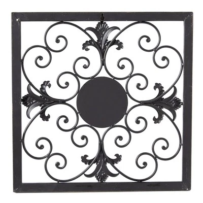 Metal Fleur De Lis Scrollwork And Wall Decor Set Of 4 Brown - Olivia & May 20 Metal Fleur De Lis Scrollwork And Wall Decor Set Of 4 Brown - Olivia & May - Image 18