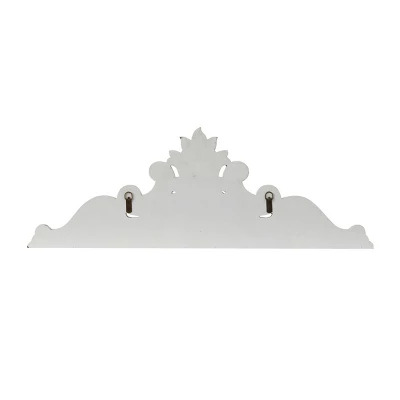 Wood Geometric Carved Arabesque Wall Decor White - Olivia & May 4 Wood Geometric Carved Arabesque Wall Decor White - Olivia & May - Image 2