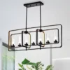 40.2" X 10.2" X 45.1" 7-Light Belline Chandelier Black - Warehouse Of Tiffany -Home Decor Store GUEST 98093d1a ada9 42be a68d 9ce4eeb33c7b