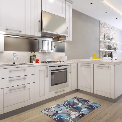 World Rug Gallery Modern Large Floral Anti Fatigue Standing Mat 6 World Rug Gallery Modern Large Floral Anti Fatigue Standing Mat - Image 4