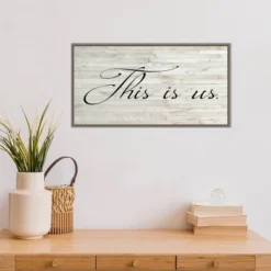 26" X 14" Family Inspiration I By Alicia Ludwig Framed Canvas Wall Art Gray Wash - Amanti Art -Home Decor Store GUEST 98bf4190 a60f 4cb2 b802 608ff9e8d2fe