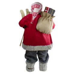 Northlight 4' Standing Santa Christmas Figure With Skis And Fur Boots -Home Decor Store GUEST 996bdc1a 8855 4e23 a52f 33fd0209daa3
