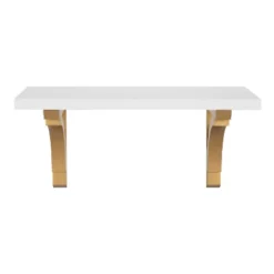 18" Corblynd Traditional Wood Wall Shelf White - Kate & Laurel All Things Decor -Home Decor Store GUEST 9a9e09fb 31b3 4c45 8a1f d71bbd076cfa