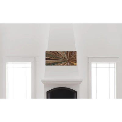 Teak Wood Starburst Handmade Radial Wall Decor Brown - Olivia & May 15 Teak Wood Starburst Handmade Radial Wall Decor Brown - Olivia & May - Image 13