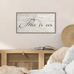 26" X 14" Family Inspiration I By Alicia Ludwig Framed Canvas Wall Art Gray Wash - Amanti Art -Home Decor Store GUEST 9af820ea 94ca 4791 bcdd 10d8147a6e23