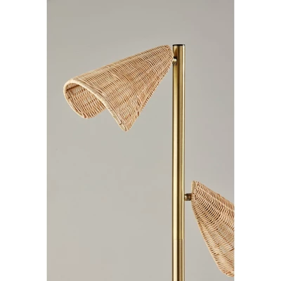 Cove Tree Floor Lamp Antique Brass - Adesso 4 Cove Tree Floor Lamp Antique Brass - Adesso - Image 2