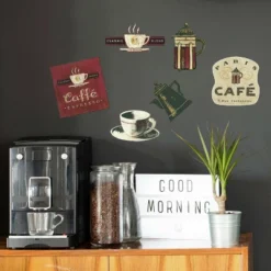 Coffee House Peel And Stick Wall Decal - RoomMates -Home Decor Store GUEST 9b9590e4 a1f9 4c84 8124 d3f5b54c0096