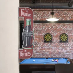 Coca-Cola Officially Licensed Vintage In Bottles LED Marquee Sign Red/Silver - American Art Decor