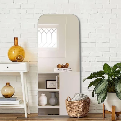 Krissy 64"×21" Designer Style Arch Wall Mirror- Aluminum Frame For Living Room, Bedroom, And Bathroom Décor-The Pop Home 8 Krissy 64"×21" Designer Style Arch Wall Mirror- Aluminum Frame For Living Room, Bedroom, And Bathroom Décor-The Pop Home - Image 6