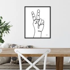 16" X 20" Happy Hands I By Moira Hershey Framed Canvas Wall Art Black - Amanti Art -Home Decor Store GUEST 9cf4541f b4ad 455c 9826 34ef8c63295e