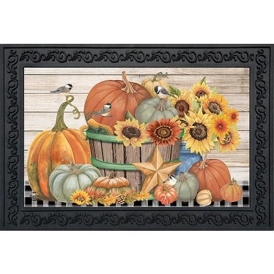 Bountiful Bushel Fall Doormat 30" X 18" Indoor Outdoor Briarwood Lane 3 Bountiful Bushel Fall Doormat 30" X 18" Indoor Outdoor Briarwood Lane