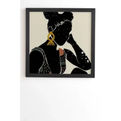 Domonique Brown Black Hair No. 6 Framed Wall Art Black - Deny Designs -Home Decor Store GUEST 9ea7a147 623b 4c22 abd0 789d5a0bfdc0
