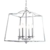 19" Metal Gloria Ceiling Light (Includes Energy Efficient Light Bulb) Chrome - JONATHAN Y