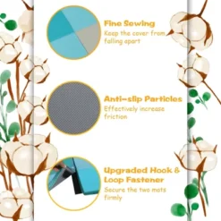 Costway 58'' Toddler Foam Play Mat Baby Folding Activity Floor Mat Home Daycare School 19 Costway 58'' Toddler Foam Play Mat Baby Folding Activity Floor Mat Home Daycare School -Home Decor Store GUEST a07b8608 d508 46b1 bdb6 75f7f267e3a7