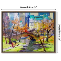 Americanflat Fall In Central Park 21"x31" Brown Framed Canvas 7 Americanflat Fall In Central Park 21"x31" Brown Framed Canvas -Home Decor Store GUEST a0a683dd b5f0 4b5e aeec 5ffa102f31e3