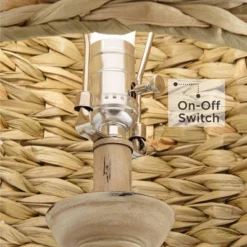 Regency Hill Carlisle Modern Coastal Table Lamps 26 1/2" High Set Of 2 Beige Sea Grass Tapered Drum Shade For Bedroom Living Room Bedside Nightstand 13 Regency Hill Carlisle Modern Coastal Table Lamps 26 1/2" High Set Of 2 Beige Sea Grass Tapered Drum Shade For Bedroom Living Room Bedside Nightstand -Home Decor Store GUEST a1859e11 0b26 456b 824b bf919d356390