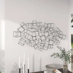 Metal Geometric 3D Square Wall Decor Black - Olivia & May 23 Metal Geometric 3D Square Wall Decor Black - Olivia & May -Home Decor Store GUEST a404fdb5 10b0 4059 9a9a a13c8c53a74a