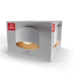 Amy 1-Light Matte White Flush Mount Ceiling Light With Inner Frosted Glass Shade - Globe Electric -Home Decor Store GUEST a44f2acc bc27 4e26 b91f e2f30ac22639