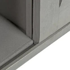 18" X 8" X 20" Decorative Farmhouse Cabinet With Barn Door And 3 Knobs Gray - Kate & Laurel All Things Decor -Home Decor Store GUEST a4990a06 8390 4dd3 a485 73651c1150a8