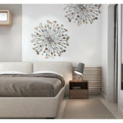 LuxenHome Silver, Black, And Gold Iron Metal Round Abstract Wall Decor 11 LuxenHome Silver, Black, And Gold Iron Metal Round Abstract Wall Decor -Home Decor Store GUEST a4e74900 2f82 45a9 96f9 54bed97a2cc5