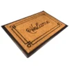 1'5" X 2'5" Cursive Welcome With Border Indoor/Outdoor Recycled Rubber And Coir Doormat Natural/Black - Entryways 2 1'5" X 2'5" Cursive Welcome With Border Indoor/Outdoor Recycled Rubber And Coir Doormat Natural/Black - Entryways -Home Decor Store GUEST a5a2fb37 d38b 4802 99d9 11d755d1cb53