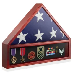 Reminded Military Medal & Burial Flag Shadow Box Display Case With Glass Insert -Home Decor Store GUEST a5d9c03e 4f18 4800 a0be 5c0b30a29344