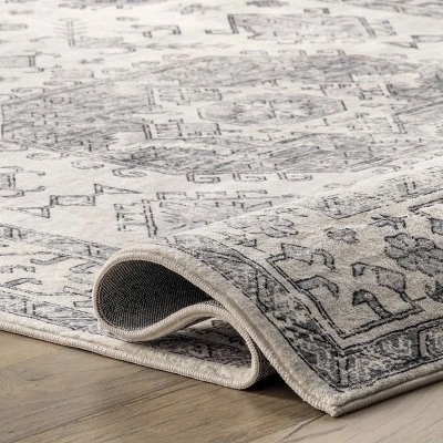 NuLOOM Parisa Vintage Medallion Bordered Area Rug 5 NuLOOM Parisa Vintage Medallion Bordered Area Rug - Image 3