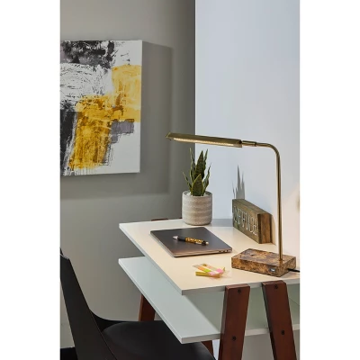 Reader Desk Lamp Antique Brass (Includes LED Light Bulb) - Adesso 5 Reader Desk Lamp Antique Brass (Includes LED Light Bulb) - Adesso - Image 3