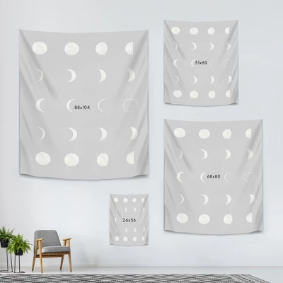 Americanflat Moon By Peach & Gold Wall Tapestry 5 Americanflat Moon By Peach & Gold Wall Tapestry - Image 3