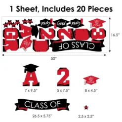 Big Dot Of Happiness Red Class Of 2023 Graduation Party Wall Decals Set Of 20 13 Big Dot Of Happiness Red Class Of 2023 Graduation Party Wall Decals Set Of 20 -Home Decor Store GUEST a8446854 5c2c 4324 a000 410f8a593fba