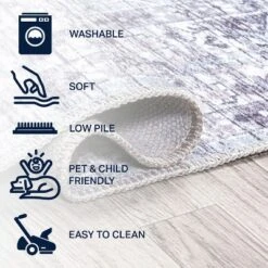 Didim Boho Gray Medallion Washable Area Rug - JONATHAN Y 14 Didim Boho Gray Medallion Washable Area Rug - JONATHAN Y -Home Decor Store GUEST a85576b2 9eb6 4bcf 83ee 9e6ab7ca294d