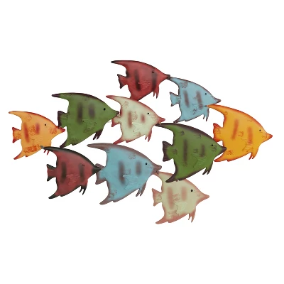 Hastings Home School Of Fish 3D Metal Hanging Wall Art 3 Hastings Home School Of Fish 3D Metal Hanging Wall Art